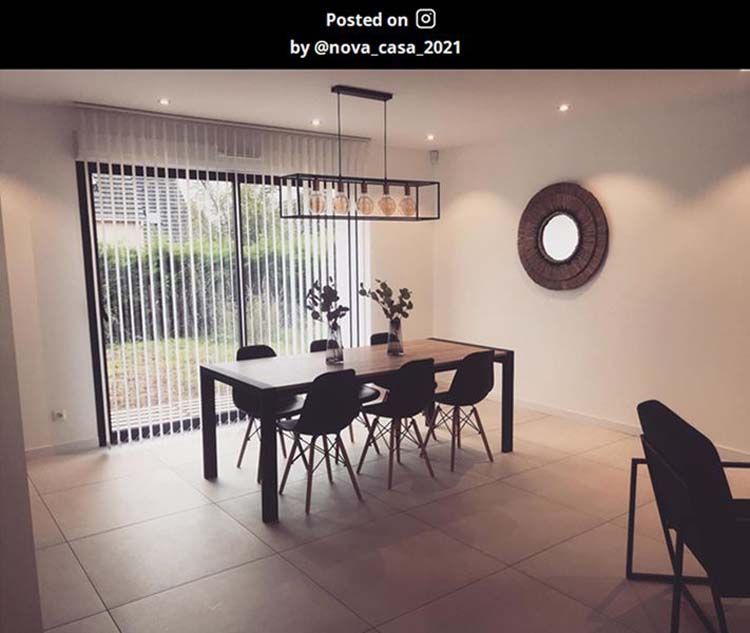 Suspension - noir - 5xE27 - rectangulaire