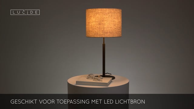 Lucide MAYA - Lampe de table - Ø 26 cm - 1xE27 - Crème Lucide MAYA - Lampe de table - Ø 26 cm - 1xE27 - Crème