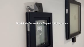Draairaam pvc Deceuninck Elegant Infinity zwart/zw L MW Draairaam pvc Deceuninck Elegant Infinity zwart/zw L MW