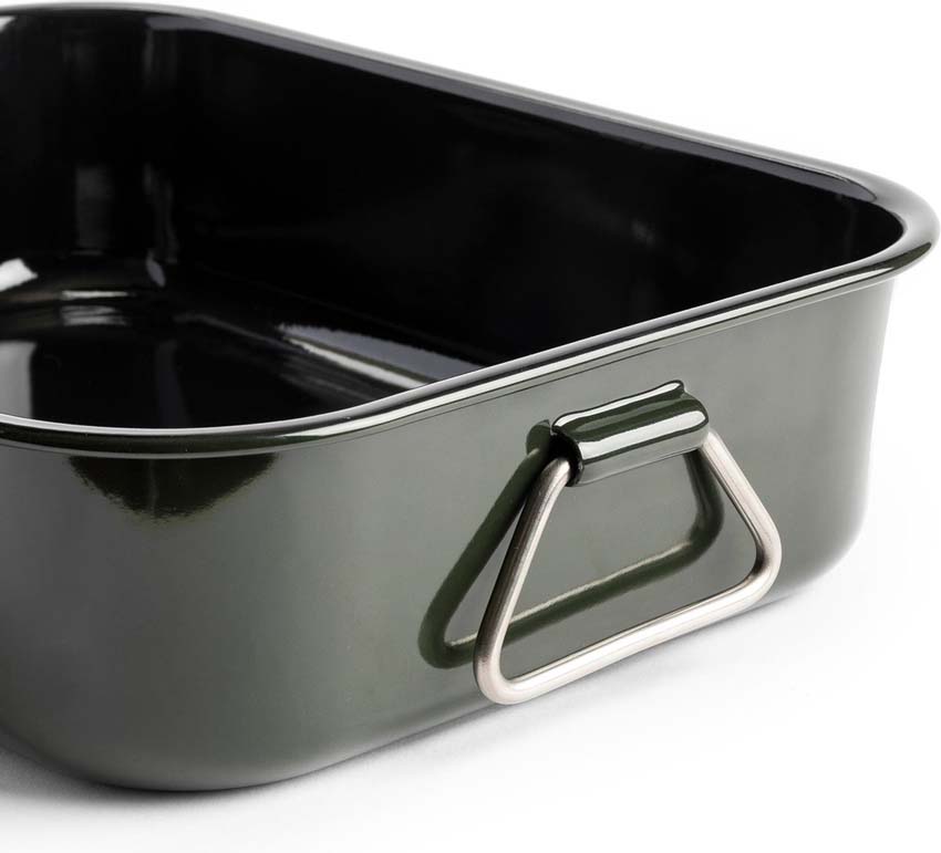 Plateau de cuisson Dagelijkse Kost sans PFAS vert olive 39,5x28,6cm