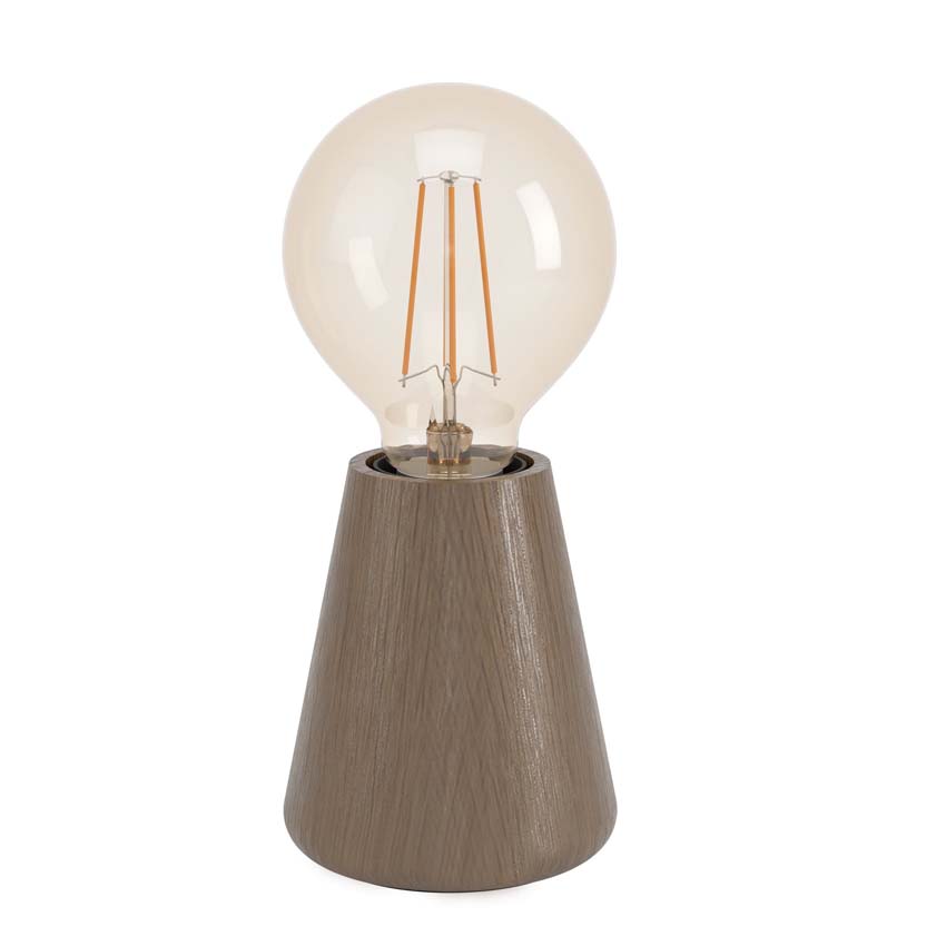 Lampe de table - Brun - H45cm - E27 - 1x40W