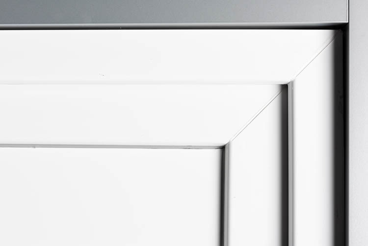 Buitendeur pvc wit/wit classica L MW