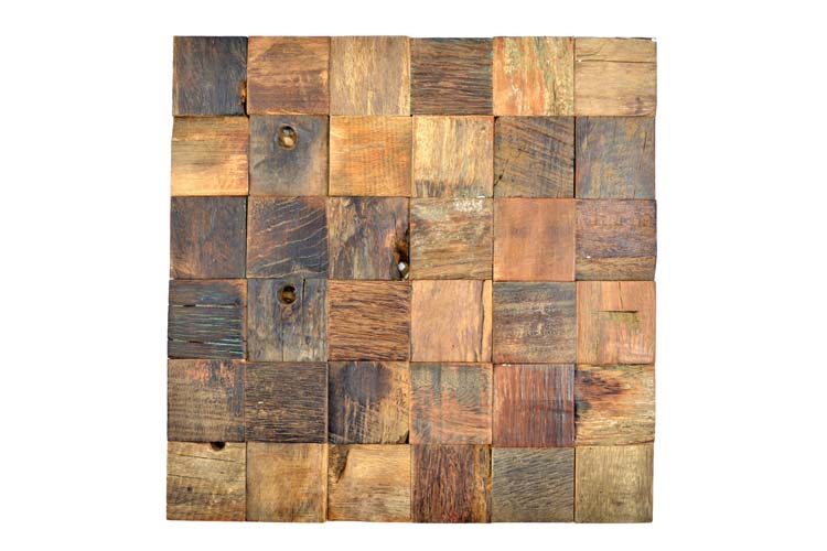 Mozaïek Wood vierkant mat 30x30cm