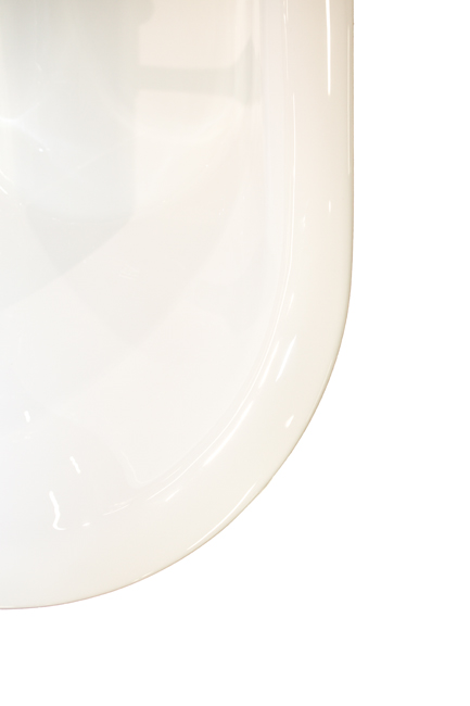 Hoekbad Hilde glanzend wit met kraanwerk rechts 170x78cm