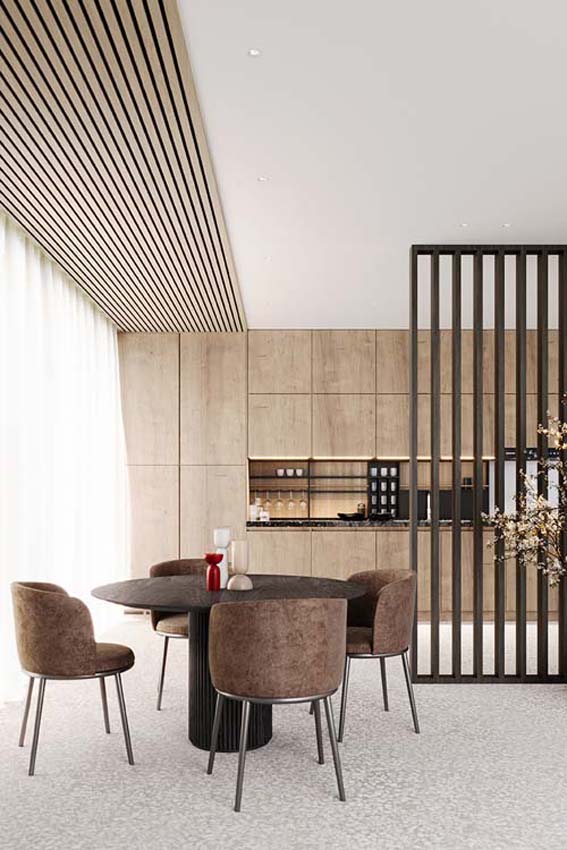 Roomdivider Line up Divide zwart 192x260x3,5cm