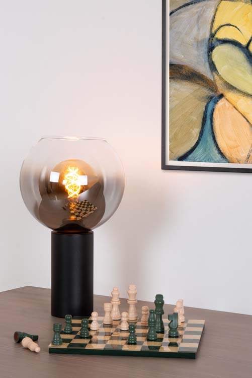 Lampe de table - noir - Ø20cm - E27 - 40W