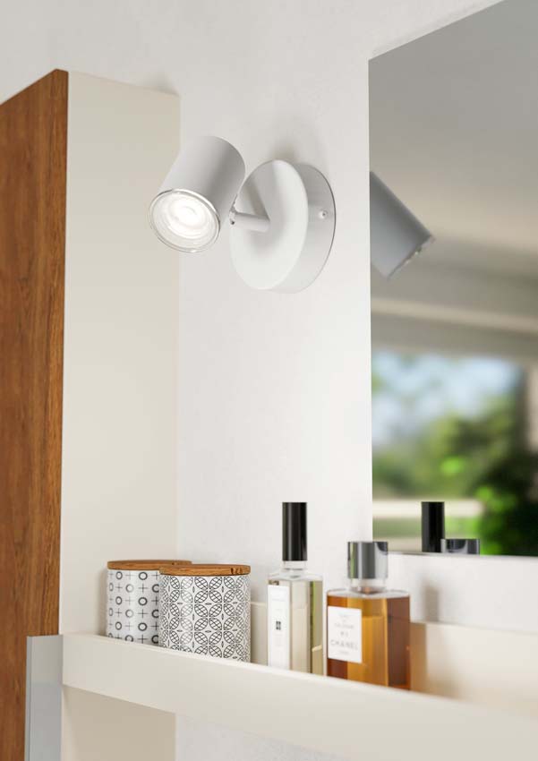 Spot en saillie - Blanc - Ø11xH11,5cm - Dimmable - GU10 - 1x5W