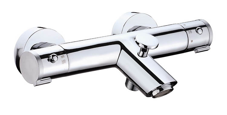 Badkraan Levi thermostatisch chroom