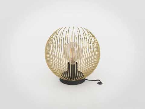 Tafellamp Vene 1xE27 zwart/goud Tafellamp Vene 1xE27 zwart/goud