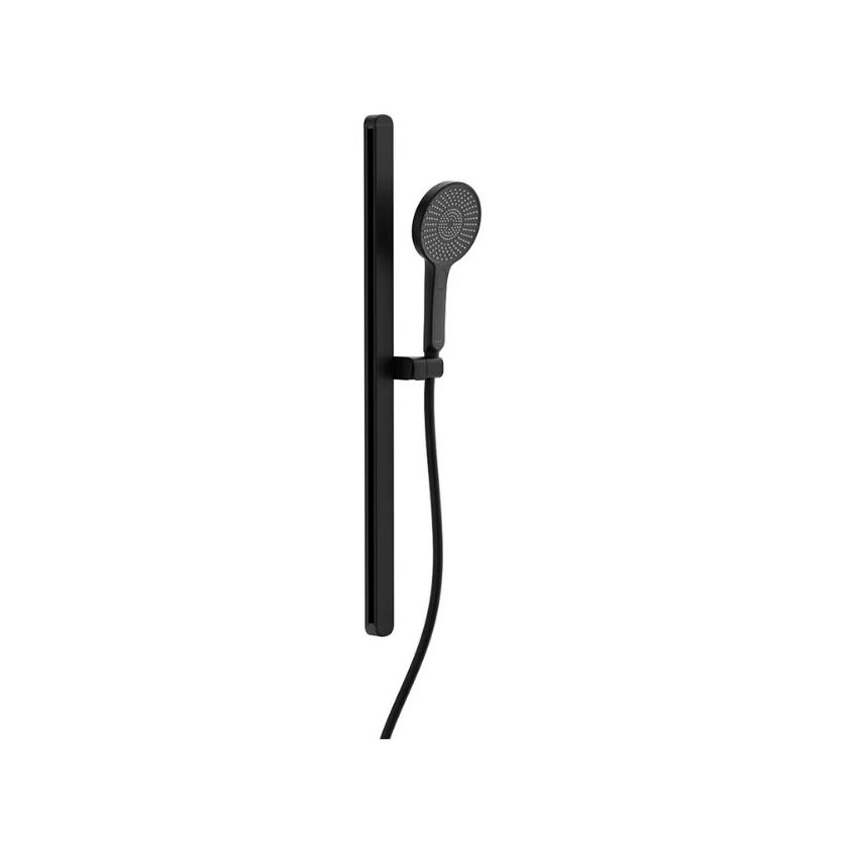 Doucheset Kaja mat zwart Ø12cm