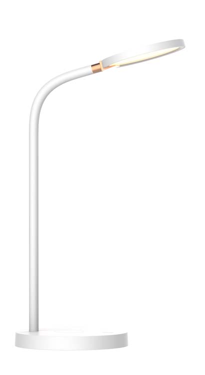 Bureaulamp LED Wit 4,3W 580LM Dimbaar +QI Lader