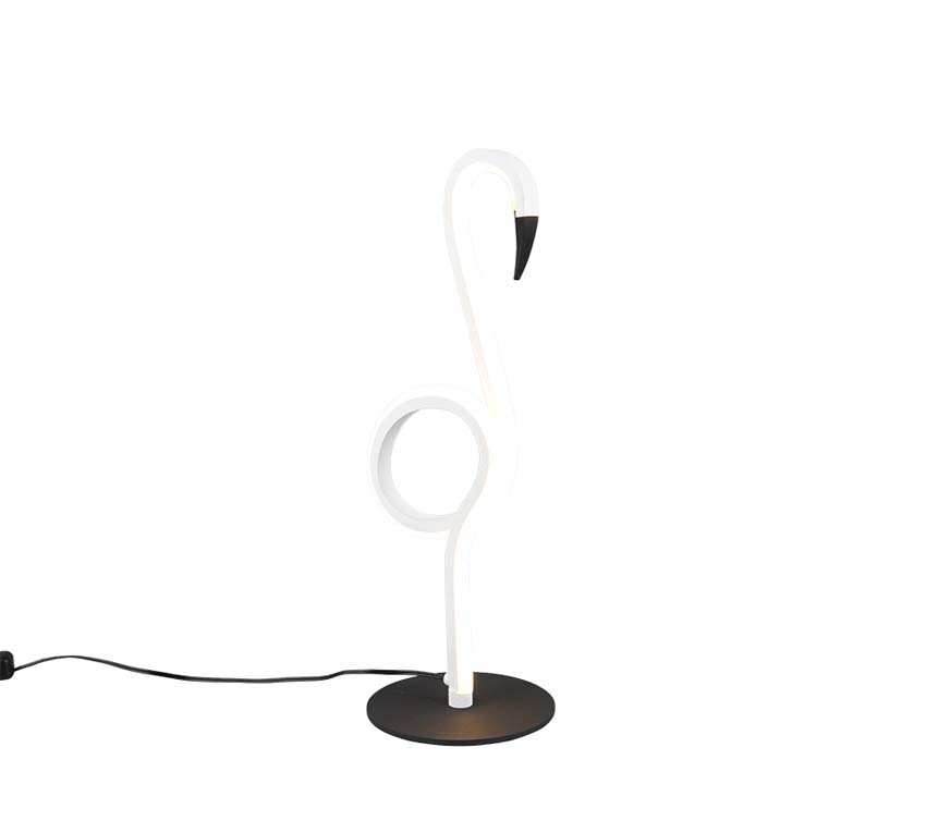 Lampe de table flamant rose - blanc - 35x14,5cm - LED - 1x6W - 3000K