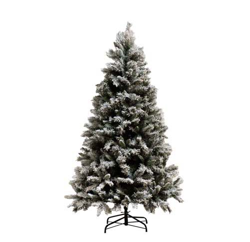 Sapin de Noël enneigé vert h193cm