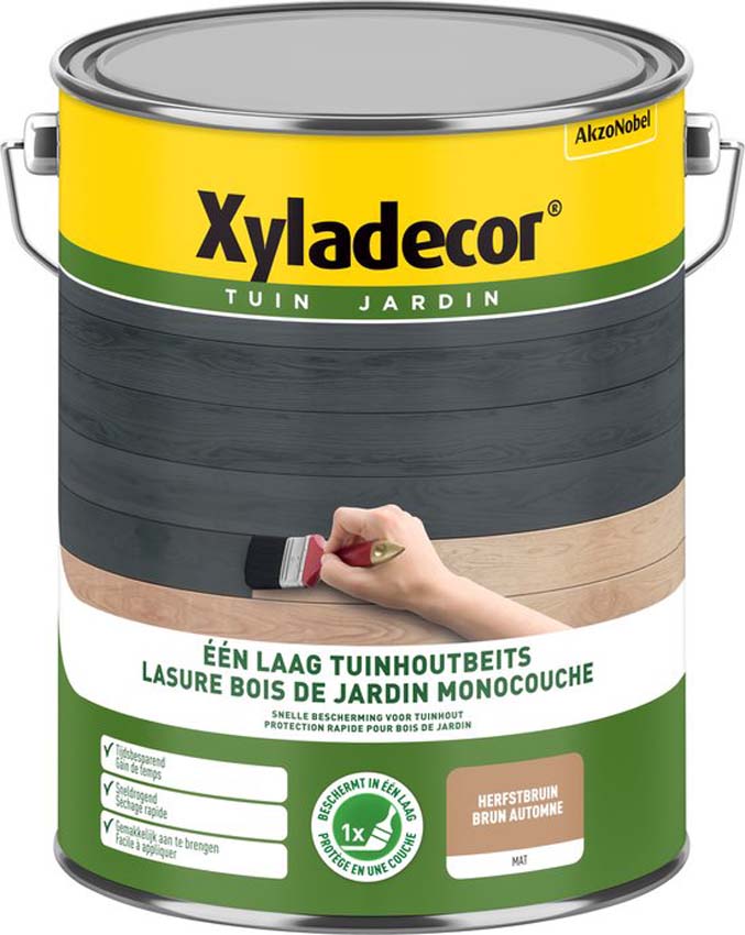 Houtbeits tuinhout Xyladecor één laag acorn 5L