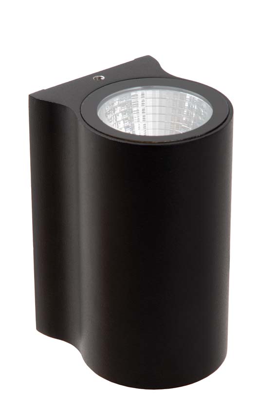 Wandlamp Binnen/Buiten - LED - 1x6W 2700K - IP54 - Zwart