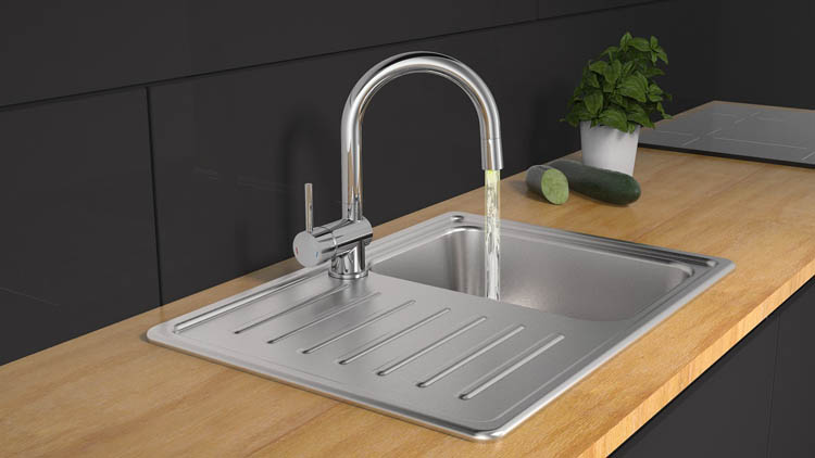 Robinet de cuisine Sterre Led chrome
