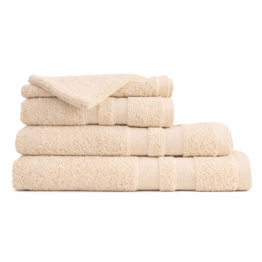 Serviette de bain Cosibel en coton écru 70x140cm qualité hôtelière