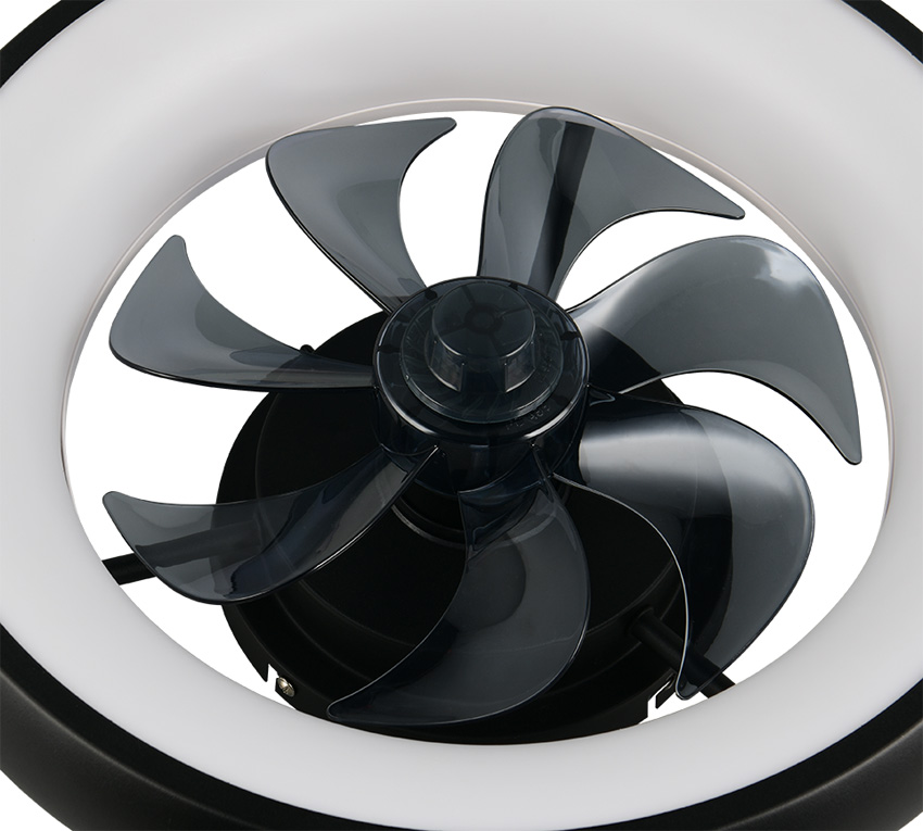 Plafonnier/ventilateur - Ø40cm - LED dimmable - CCT - 1x20W - 2700/6500K - noir