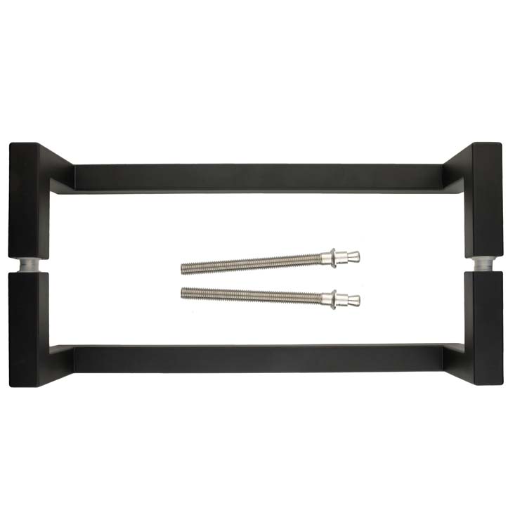 Trekker vierkant d  20 / 300 zwart paar deurdik>3cm