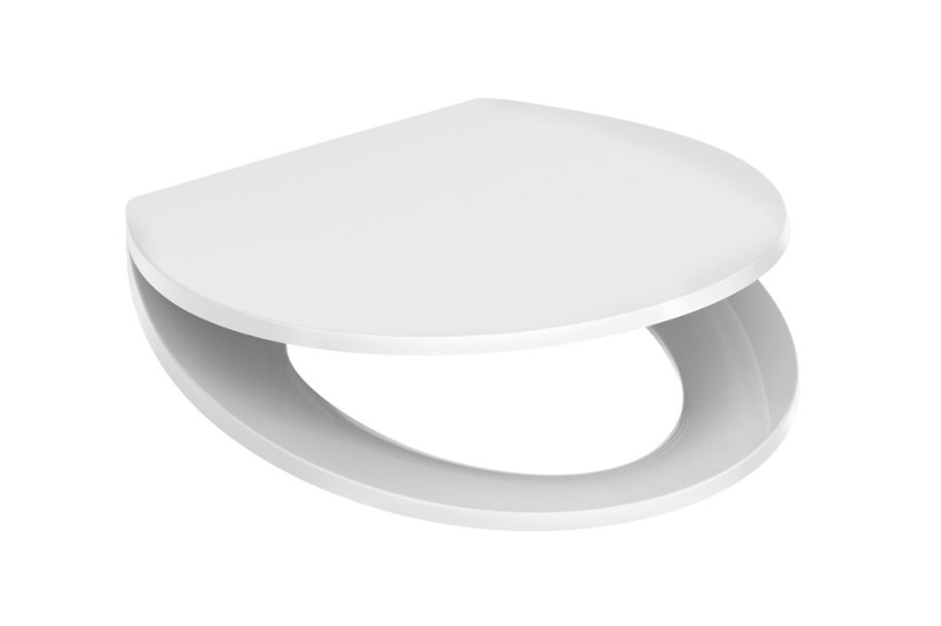 Siège de WC softclose blanc forme en O