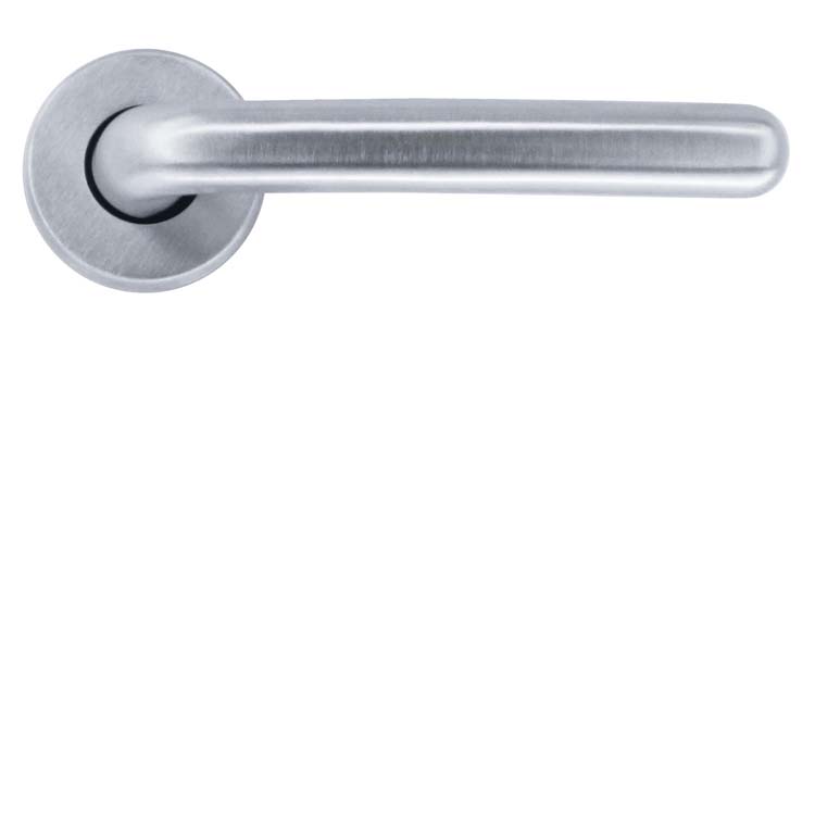 Poignée de porte parma chrome brossé sans rosace