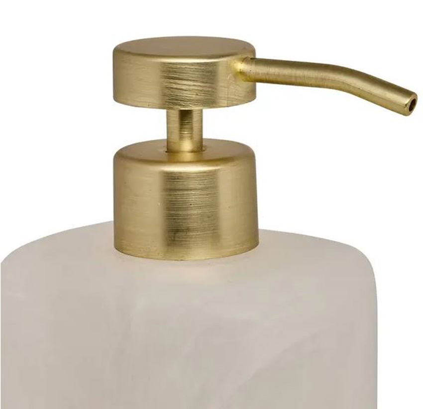 Zeepdispenser Sky polyresin wit 370ml