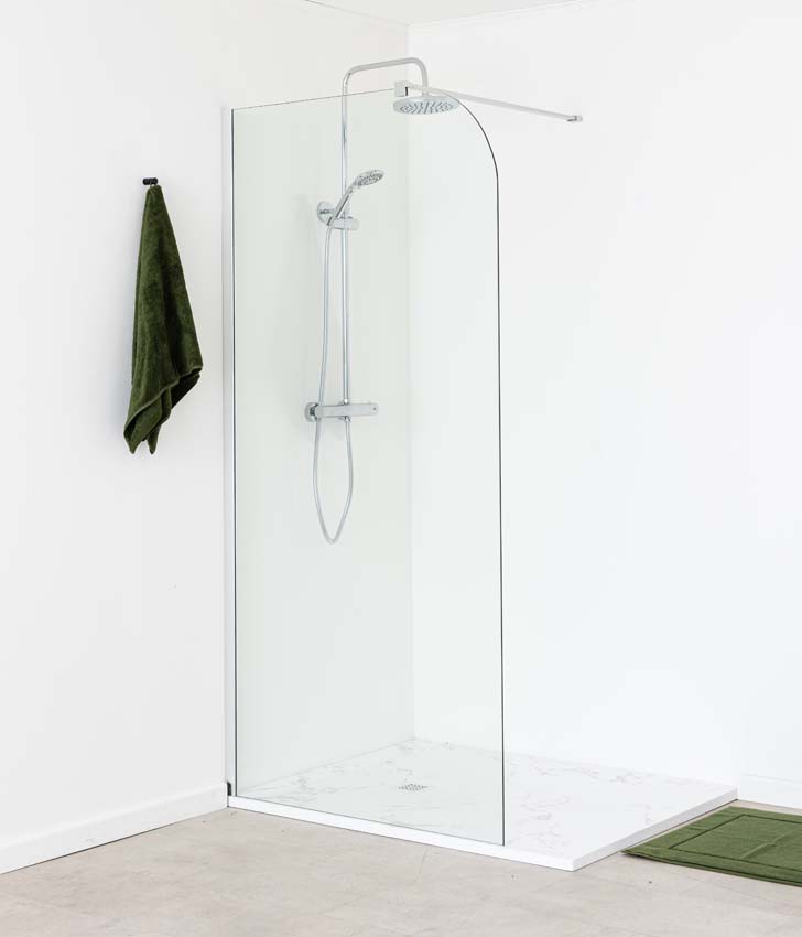 Douchewand Avery klaar glas 97x200cm