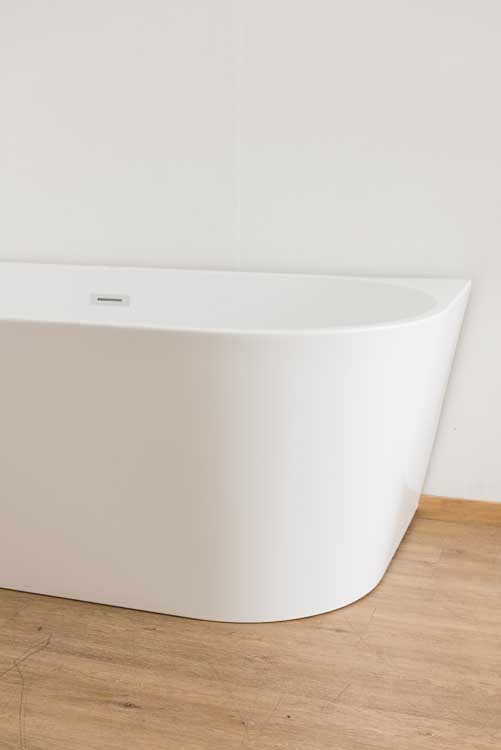 Baignoire d'angle Bottega blanc brillant gauche 180x80cm