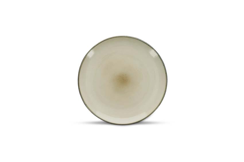 Plat bord Salt & Pepper Meridian aardewerk beige Ø26x3cm