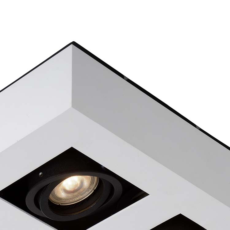 Plafonnier - blanc - dimmable - LED - GU10 - 4x5W - 2200/3000K