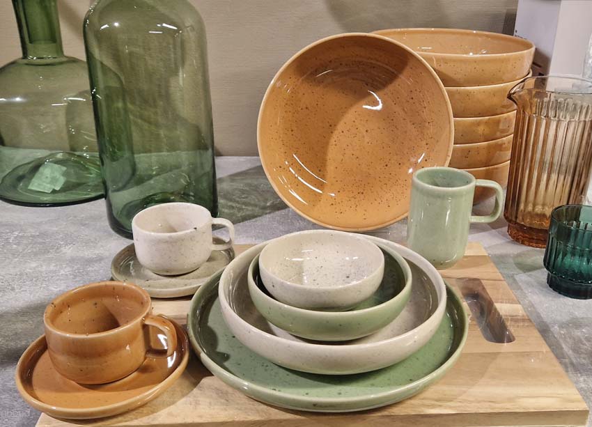 Plat bord Salt&Pepper keramiek oranje Ø27,5x2,5cm