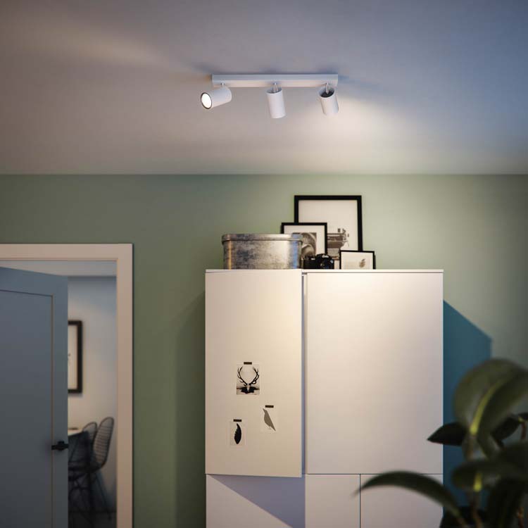 Spot en applique Blanc 3x5,5W