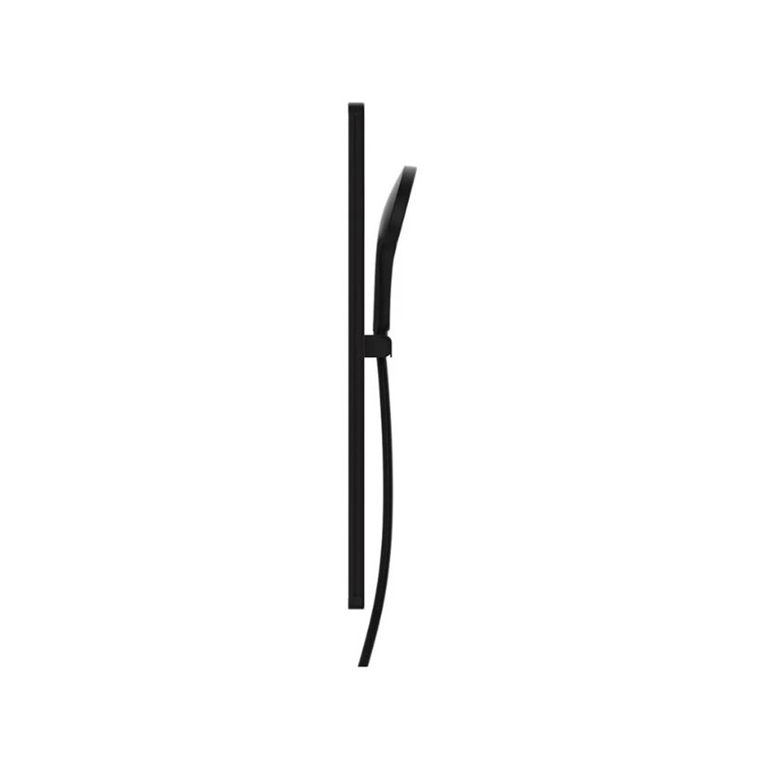 Doucheset Kaja mat zwart Ø12cm
