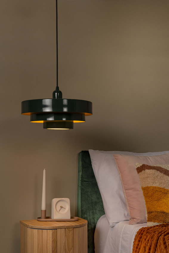 Hanglamp - Ø35cm - E27 - 1x40W - Groen