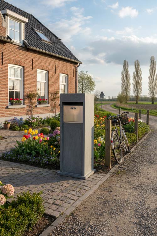 Pakketbrievenbus blauwsteen Gunny