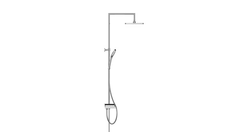 Doucheset Britta chroom/zwart