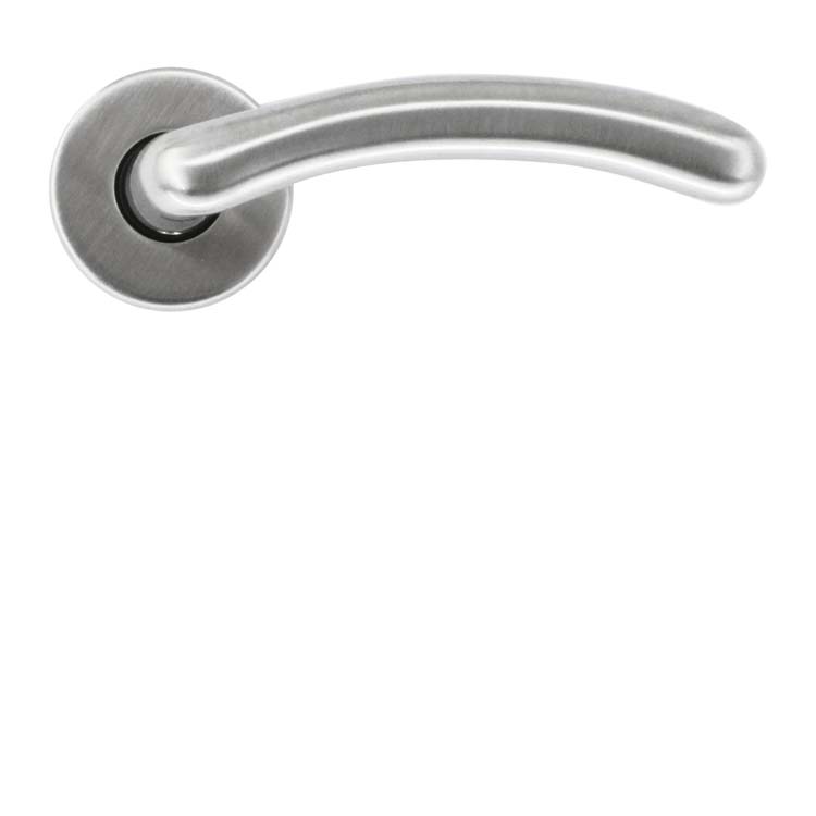 Poignée de porte pro andria look inox sans rosace