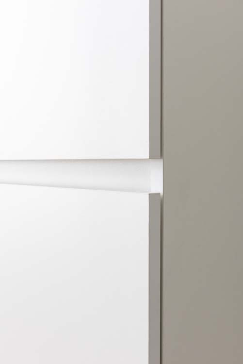 Keukenkast Plenti kolomkast voor koelkast wit 60x208cm