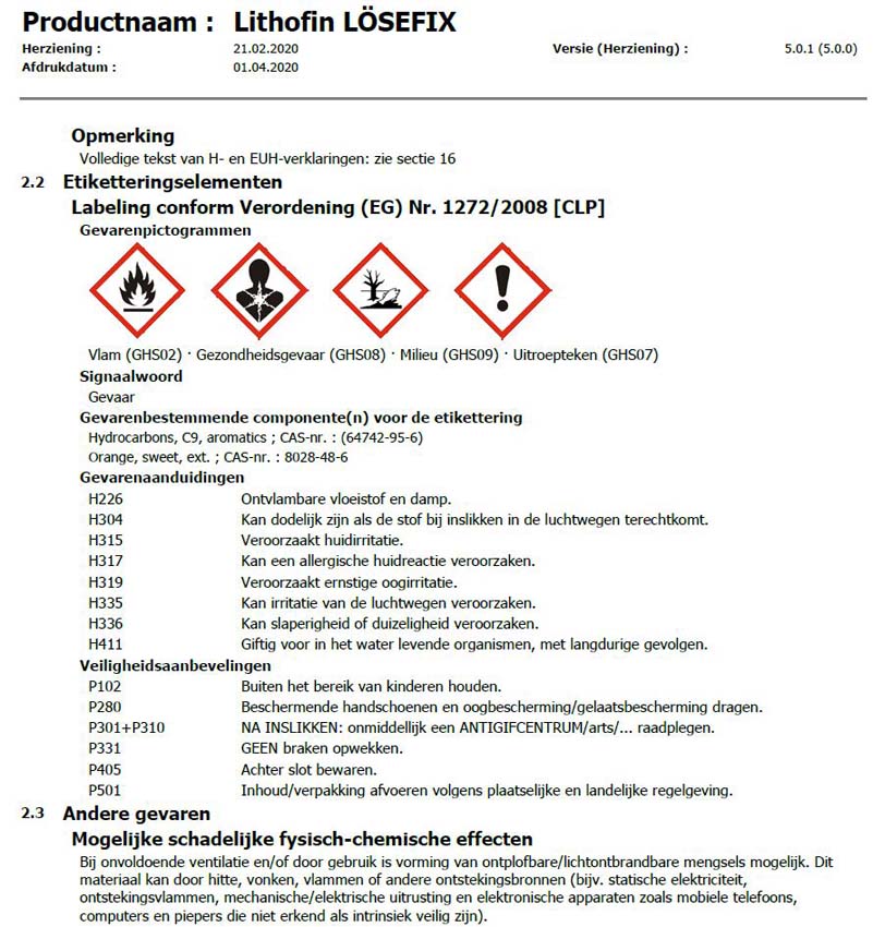 Lithofin Losefix olieverwijderaar 1 liter