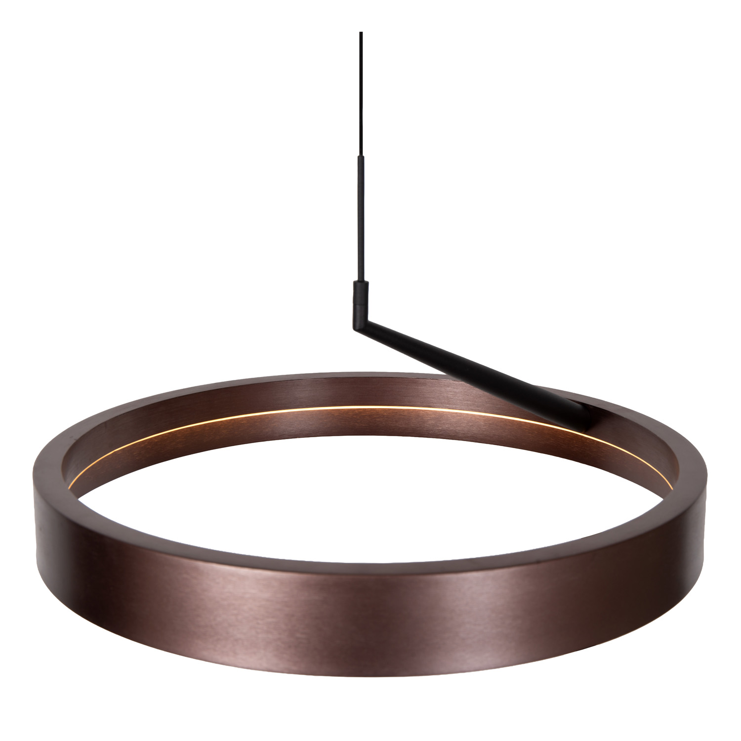 Hanglamp - Ø54,5cm - LED 3 StepDim - CCT - 1X36W 2200K/3000K - Koffie
