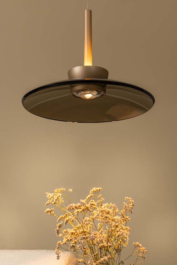 Lucide Premium Santiago - Suspension - LED dimmable - CCT - 1x16W 2700K/4000K - Ambré