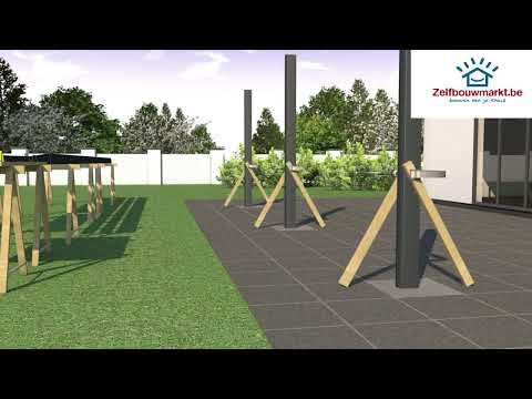 Toiture de terrasse Skyline blanc B 6000 x D 2500 mm Toiture de terrasse Skyline blanc B 6000 x D 2500 mm