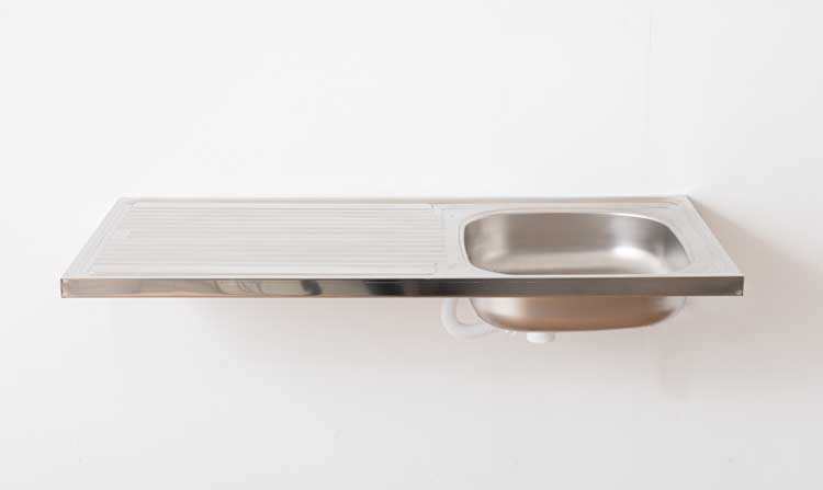 Evier encastré acier inoxydable 500x1000mm