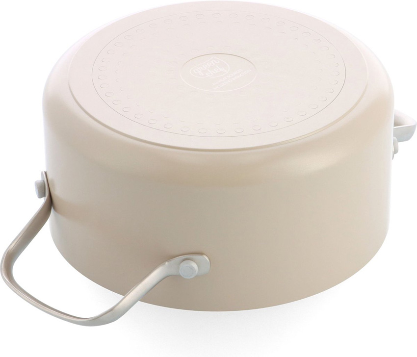 Kookpot met deksel crème Ø16cm antikleeflag & PFAS-vrij