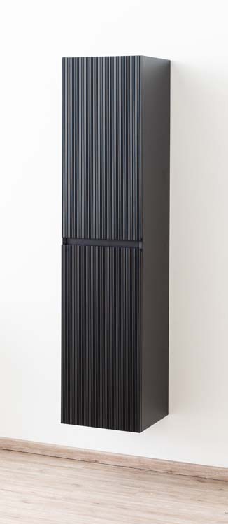 Armoire colonne Windsor noir mat suspendue 170x40x35cm