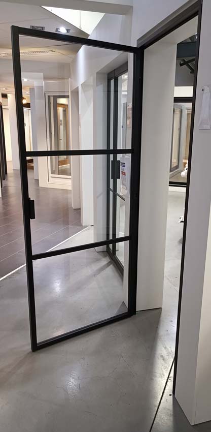 Complete binnendeur Dimaro Nero Luxe aluminium 203,8x78,7cm