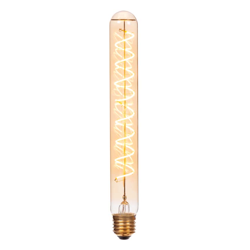 Lucide T32 - Ampoule filament - H25cm - LED 3 niveaux dimmable (Mémoire) - E27 - 1x4,9W 2200K - Ambré