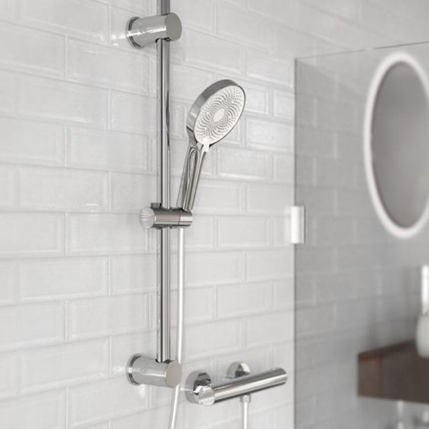Handdouche Famke glanzend chroom/wit Ø13cm