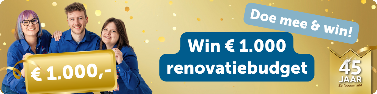 Win € 1000 renovatiepremie Win € 1000 renovatiepremie
