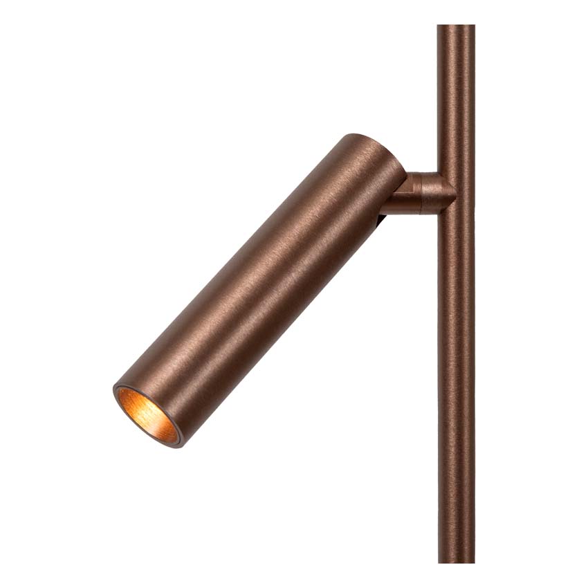 Lucide Premium Applause - Lampadaire - Ø33cm - LED dimmable - CCT - 2700K/4000K - Café